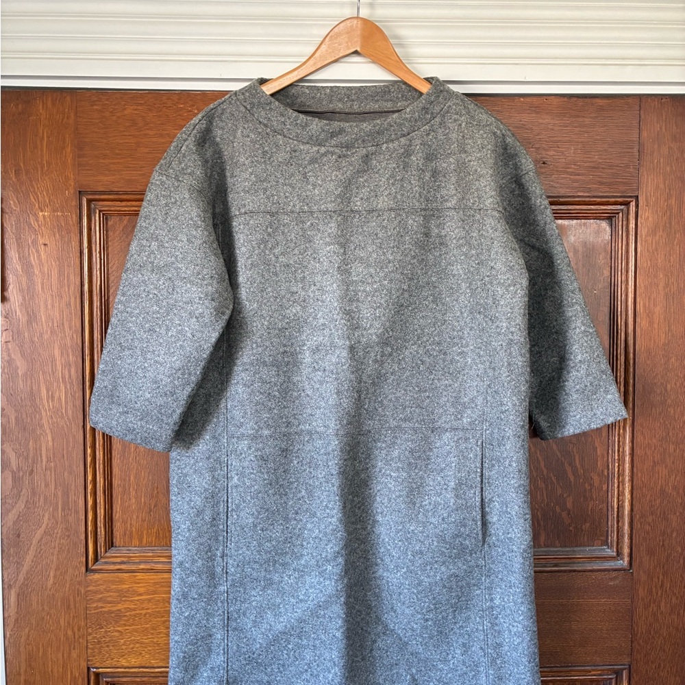 Madewell Gray Wool Blend Dress